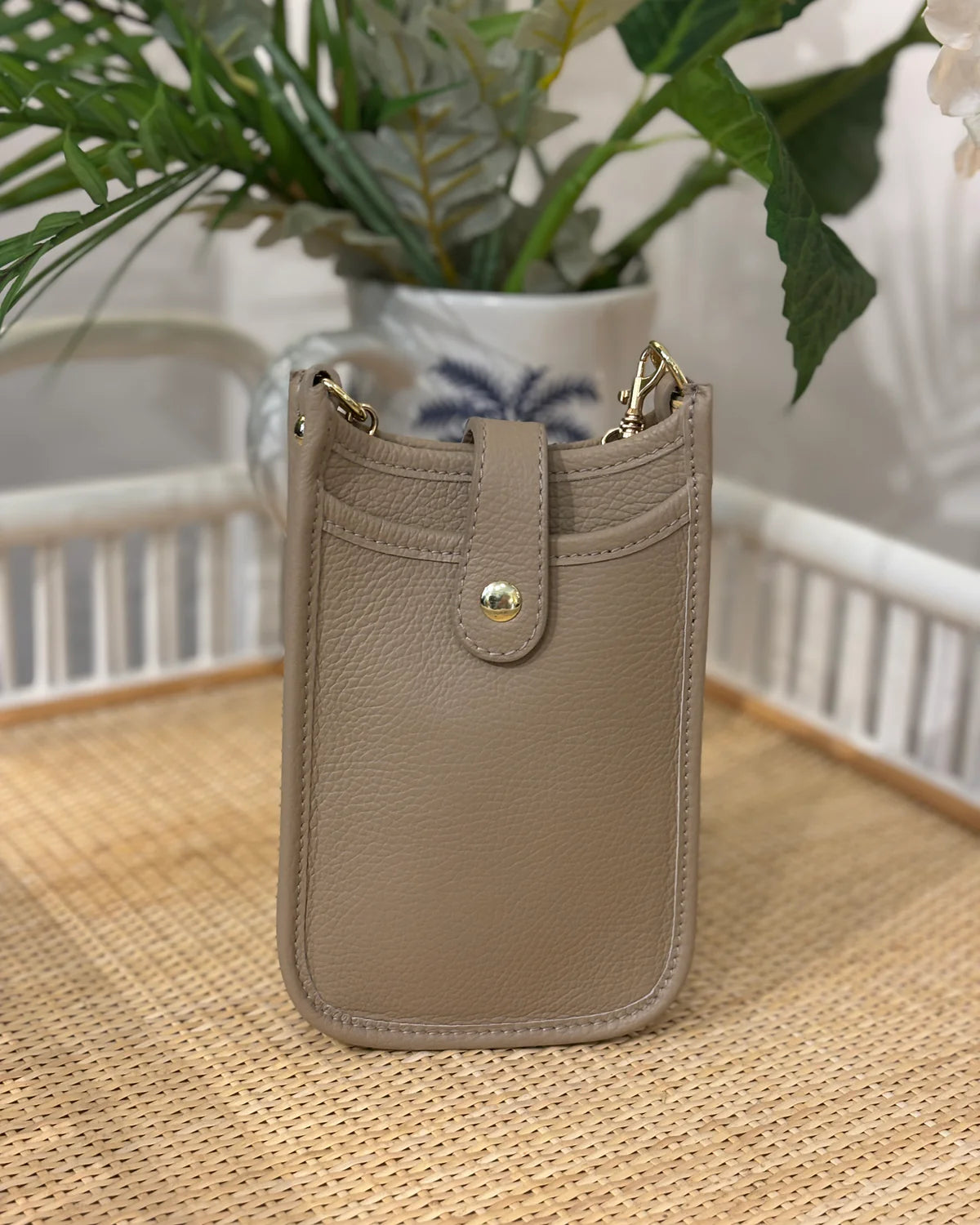 Cortona Phone Pouch - Taupe