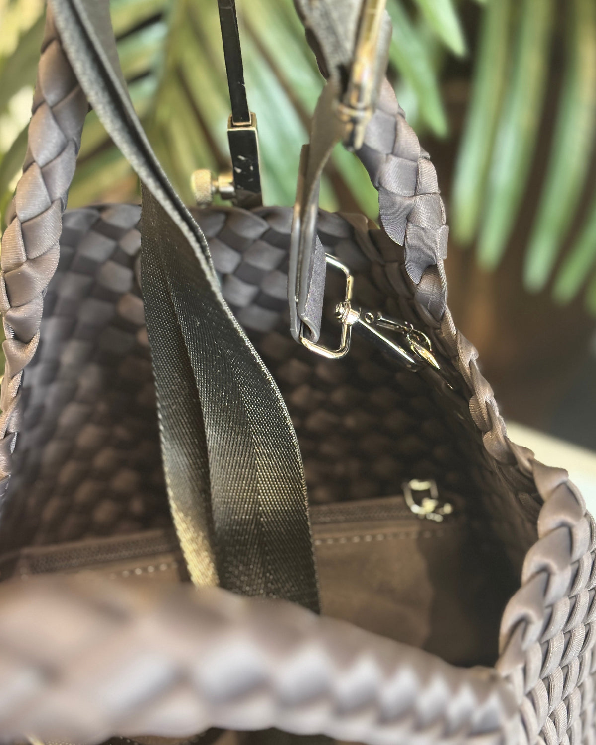 Riviera Woven Tote - Grey