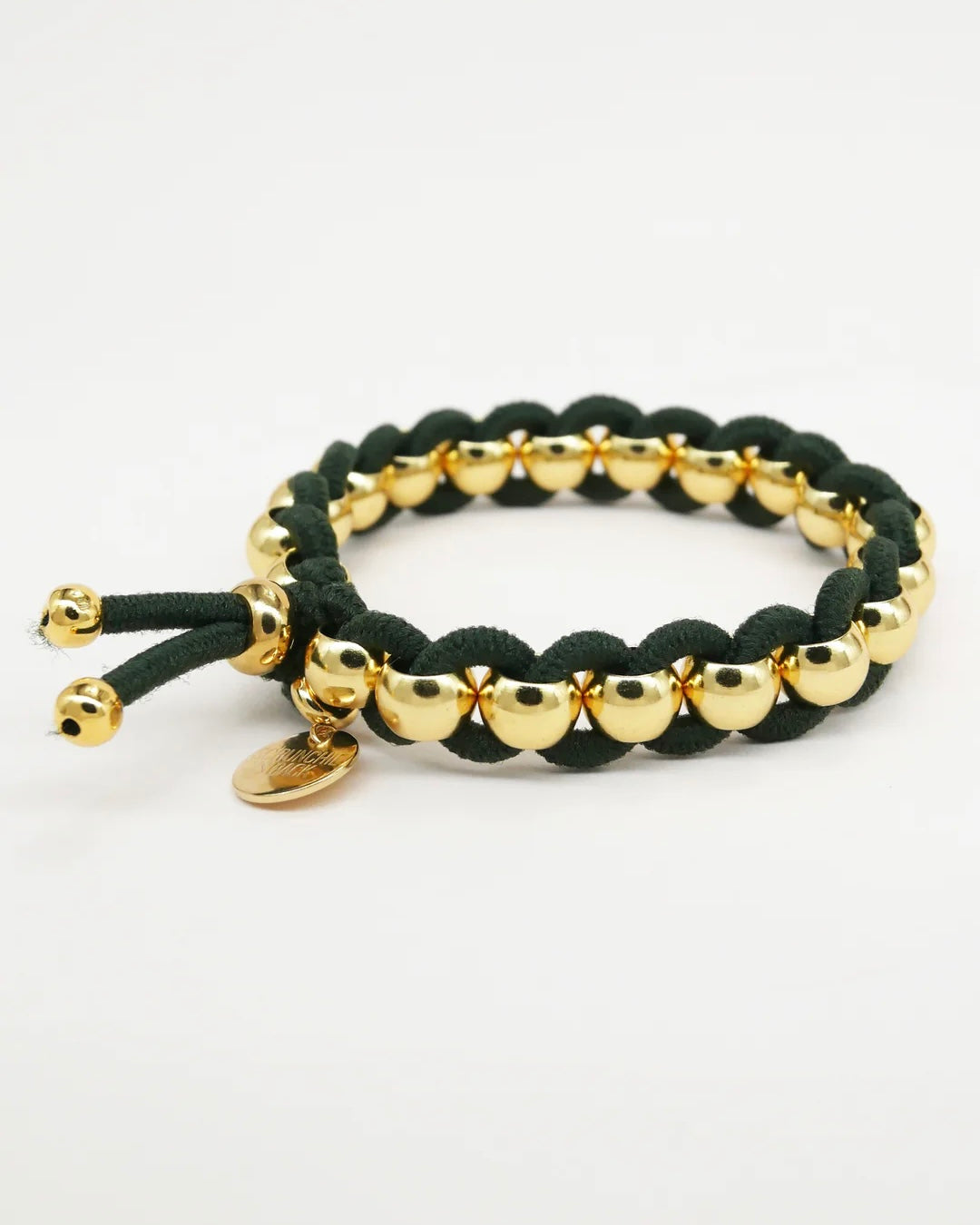 Bichous Golden Woven Scrunchie