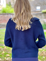 Vecouly Collared Knit - Marine