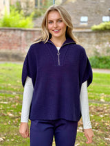 Linna Zipped Poncho