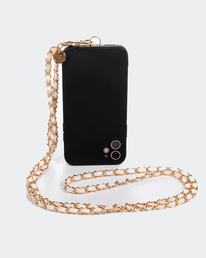 Cross Body Phone Chain - Summer White Gold