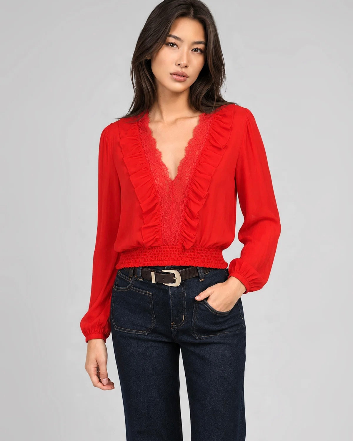 Samista Blouse - Rouge