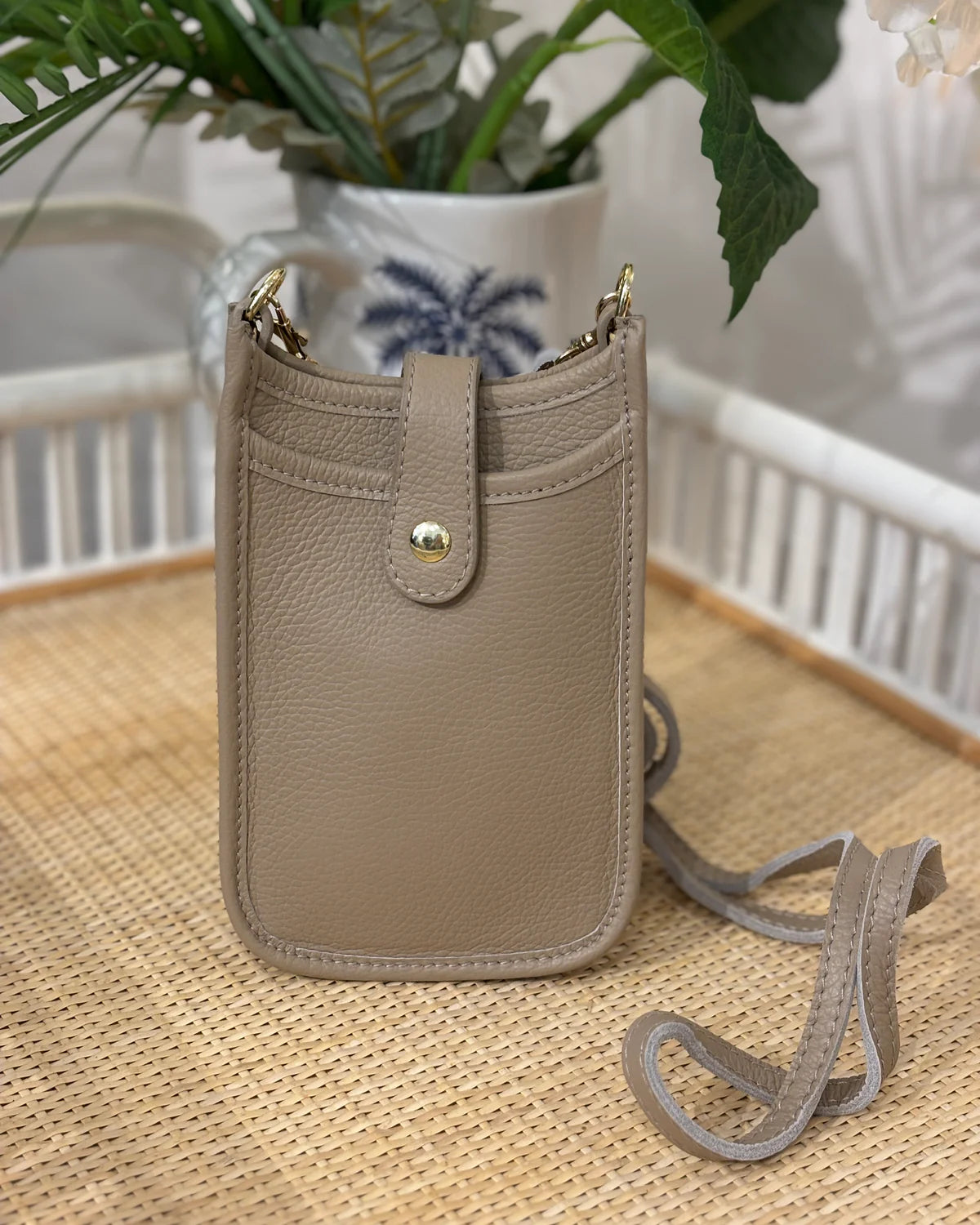 Cortona Phone Pouch - Taupe