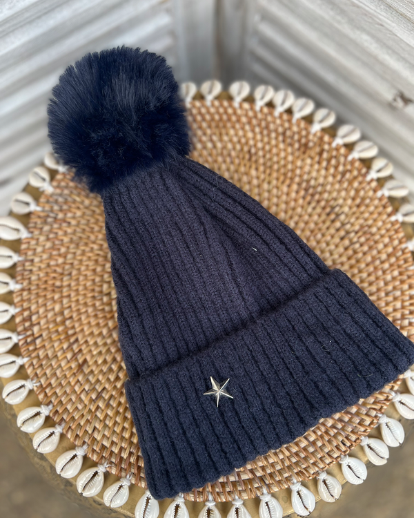 Pom Pom Bobble Hat