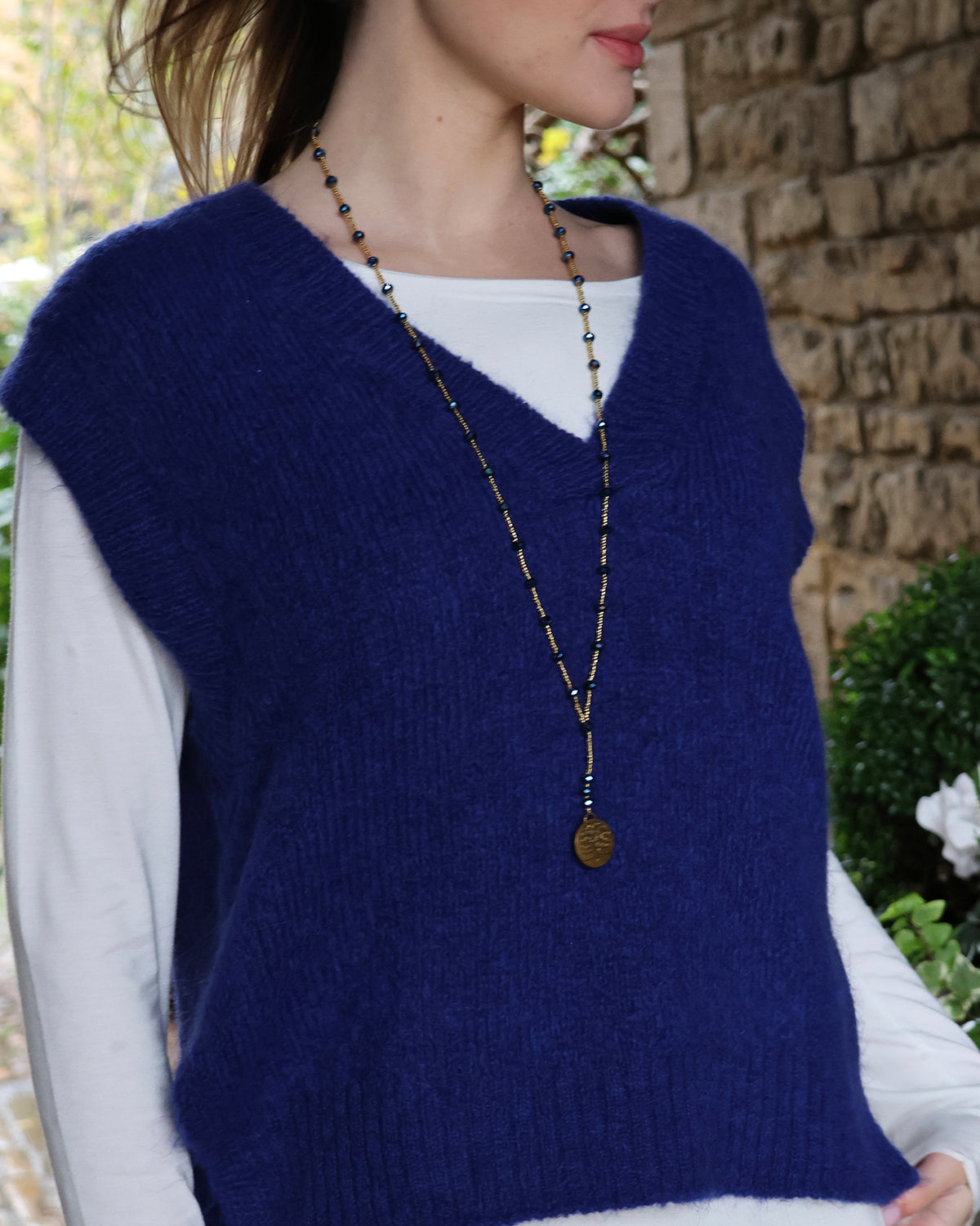 Leatrice Sleeveless Knit - Cobalt