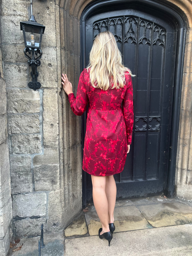 Oustine Short Dress - Red