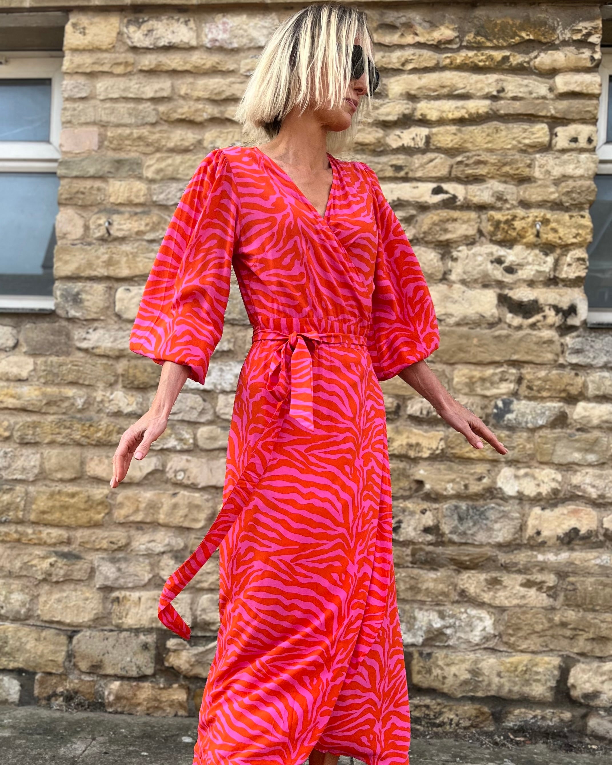 Beatrice - Pink Orange Zebra