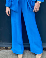 Pacome Wide leg Corduroy Trousers - Blue or Navy
