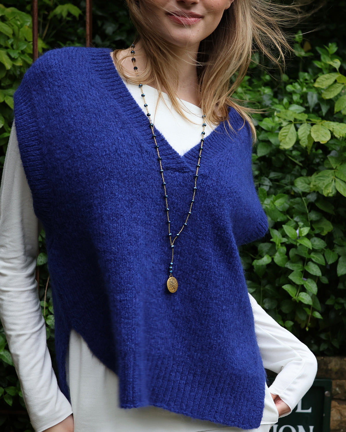 Leatrice Sleeveless Knit - Cobalt