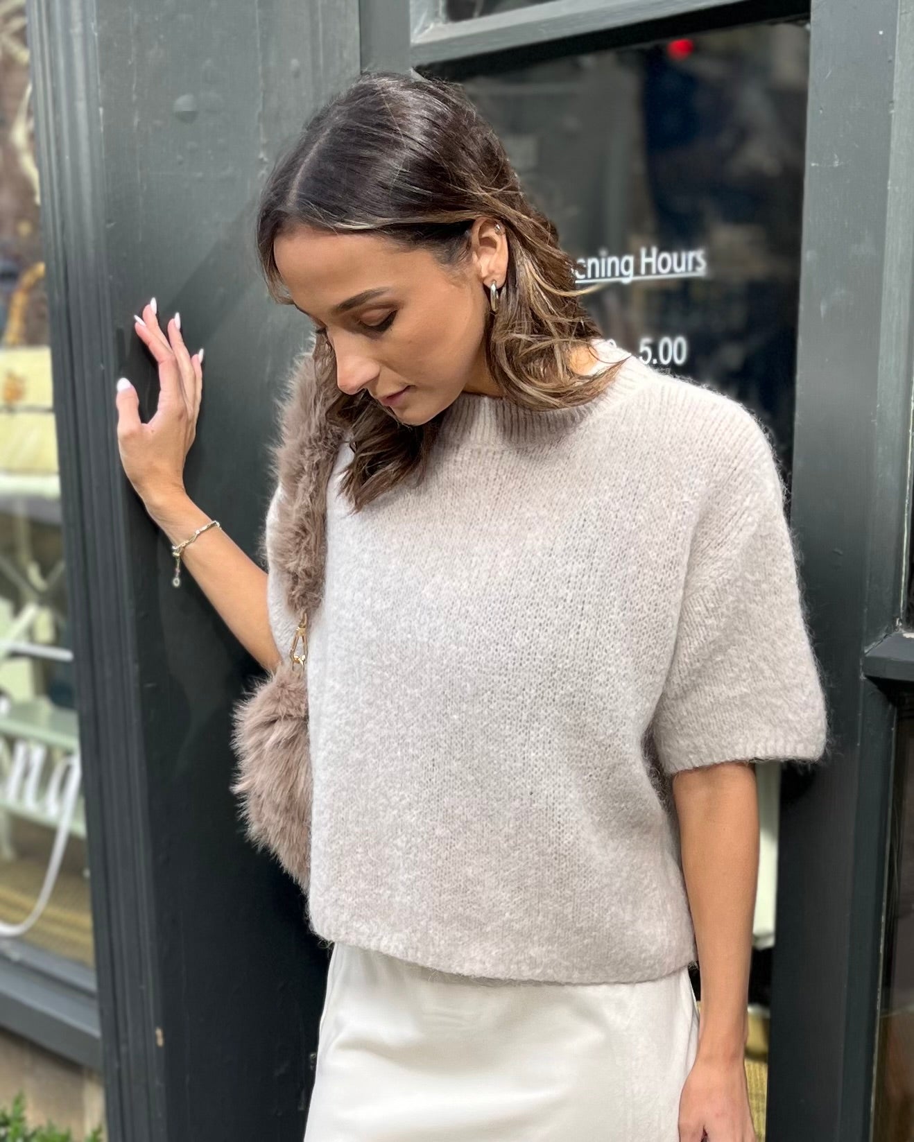 Renata Knit - Ecru