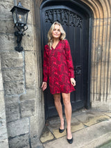Oustine Short Dress - Red
