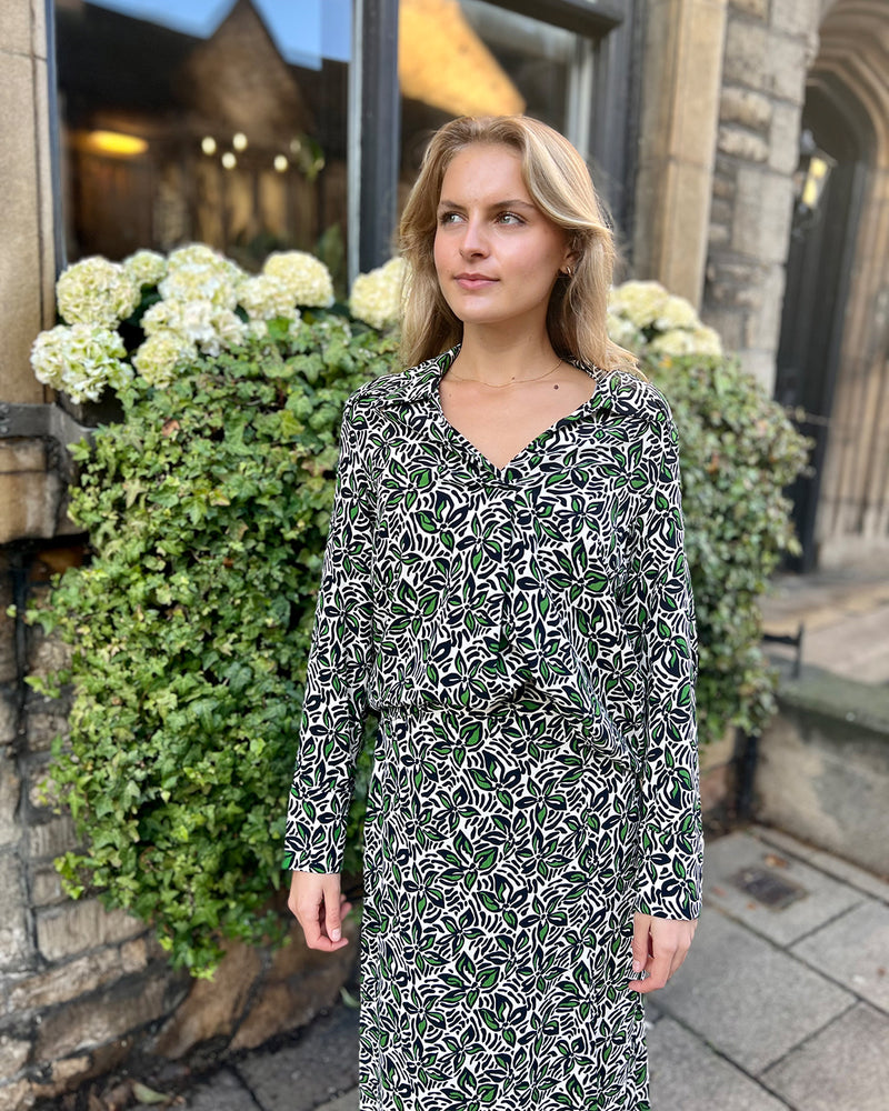 Katissa Printed Blouse - Ania Ecru