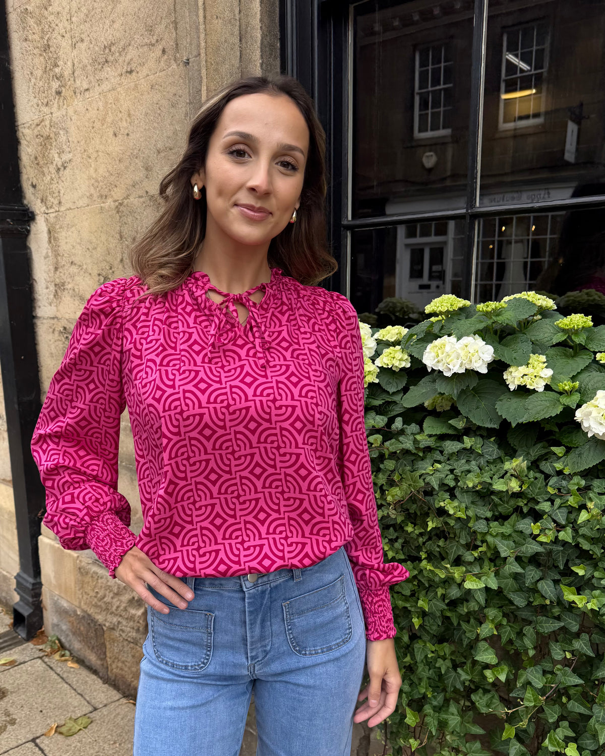 Justine Top - Magenta Large Maze