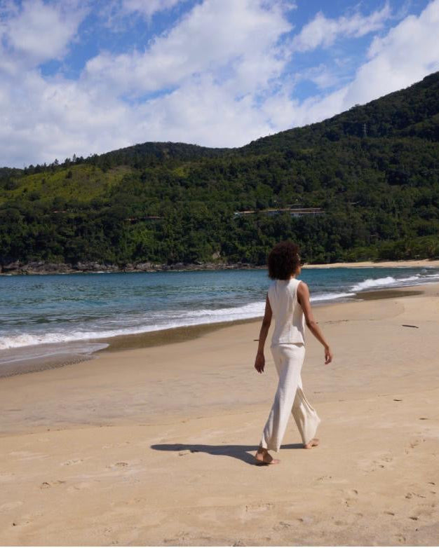 Tilde Waistcoat - Almond