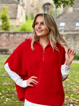 Linna Zipped Poncho