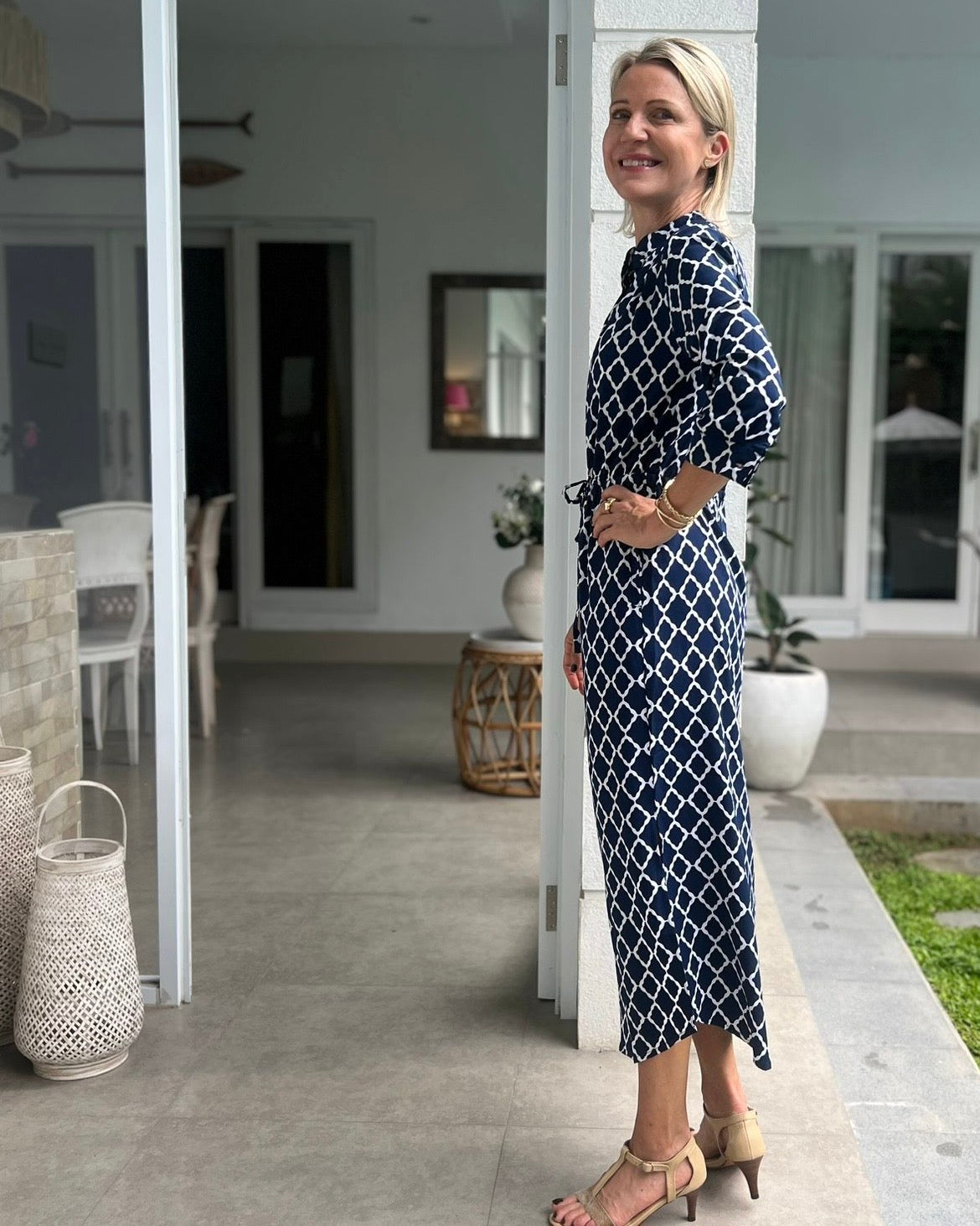 Eva Long - Navy Marquis