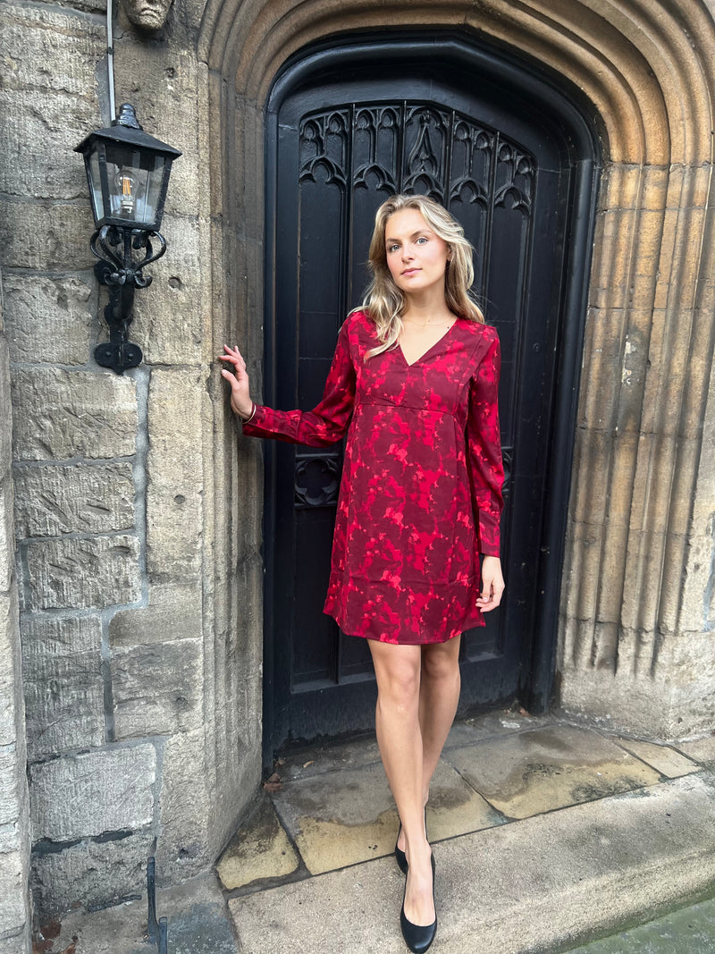 Oustine Short Dress - Red