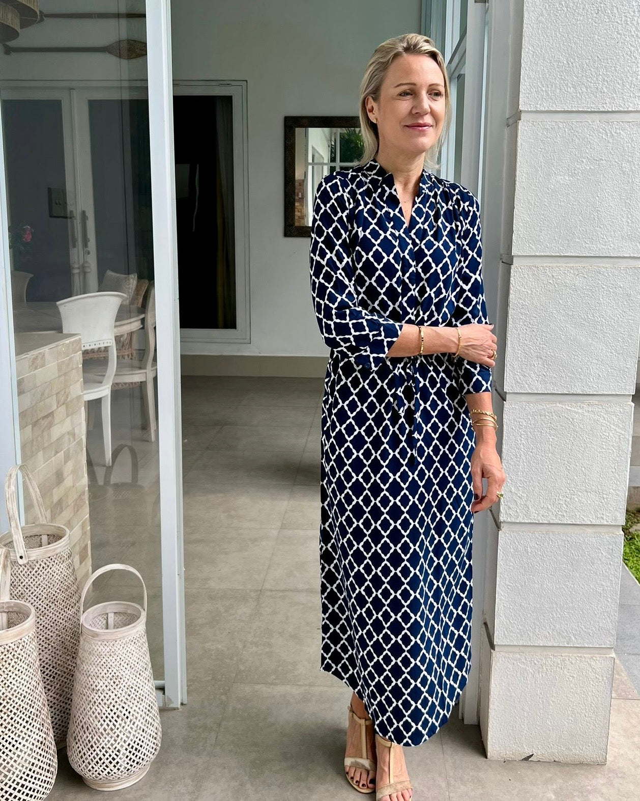 Eva Long - Navy Marquis