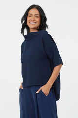 Audrey Top - Navy