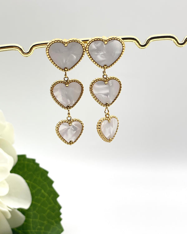 Amore - Mother of Pearl Drop Earrings