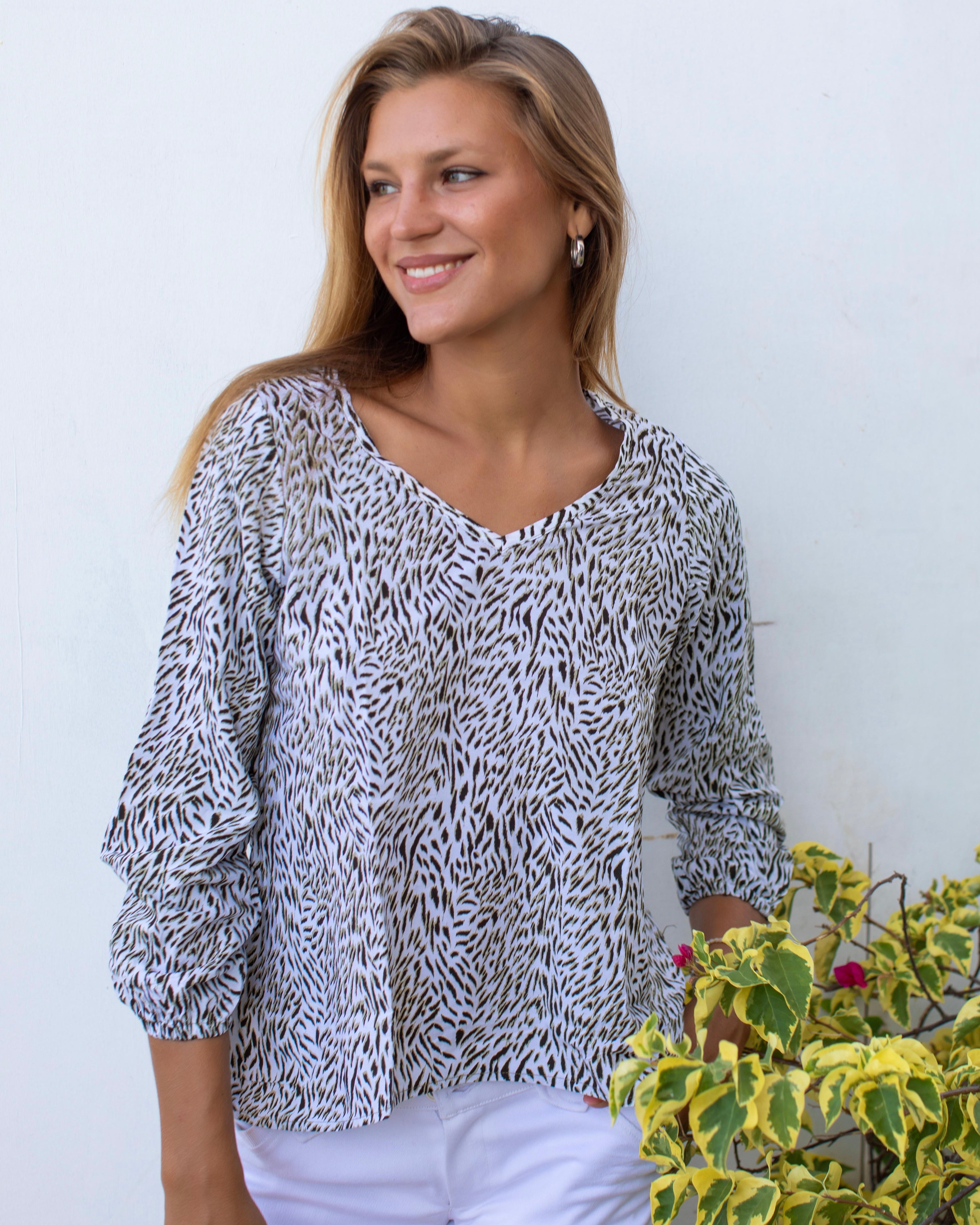 Annely Top - Small Brown Tiger