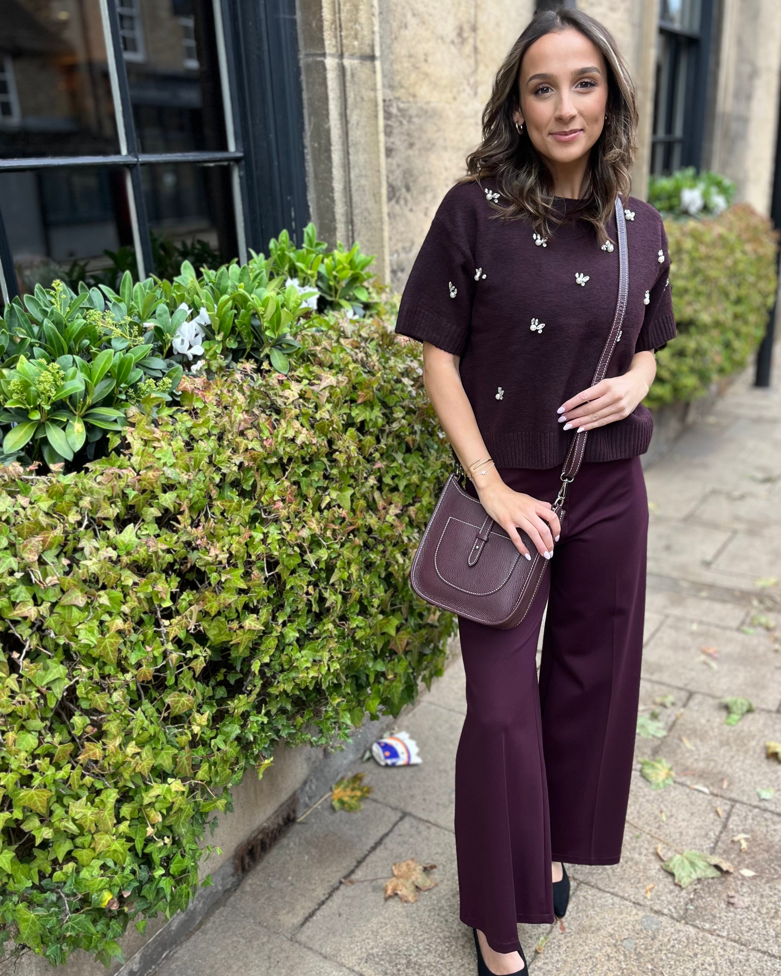 Nelida Knit - Wine