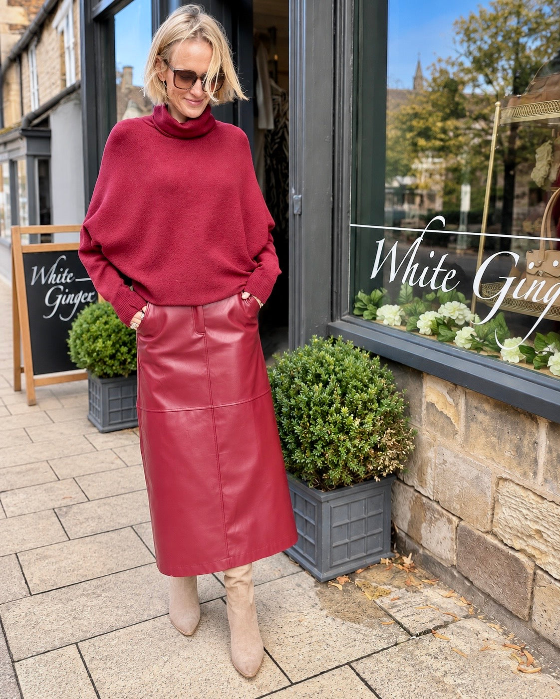 Jouria Skirt - Rouge