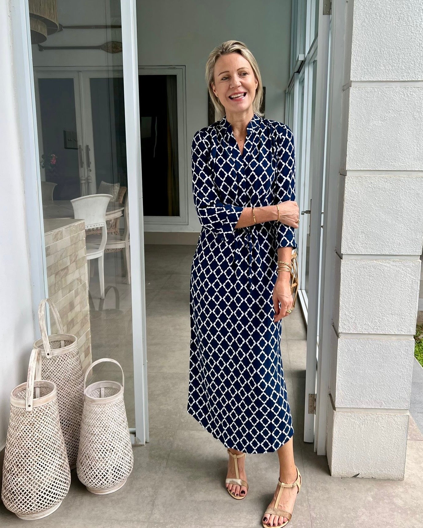 Eva Long - Navy Marquis