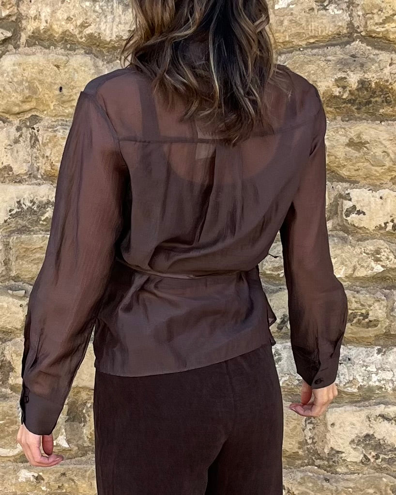 Aima Blouse - Chocolate