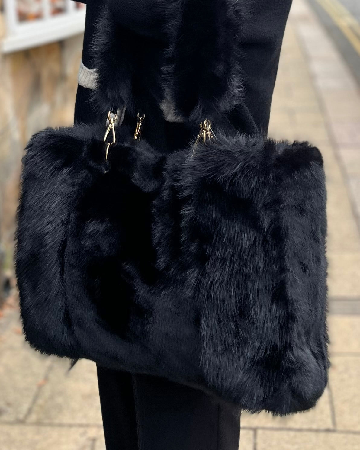 Faux Fur Shopper