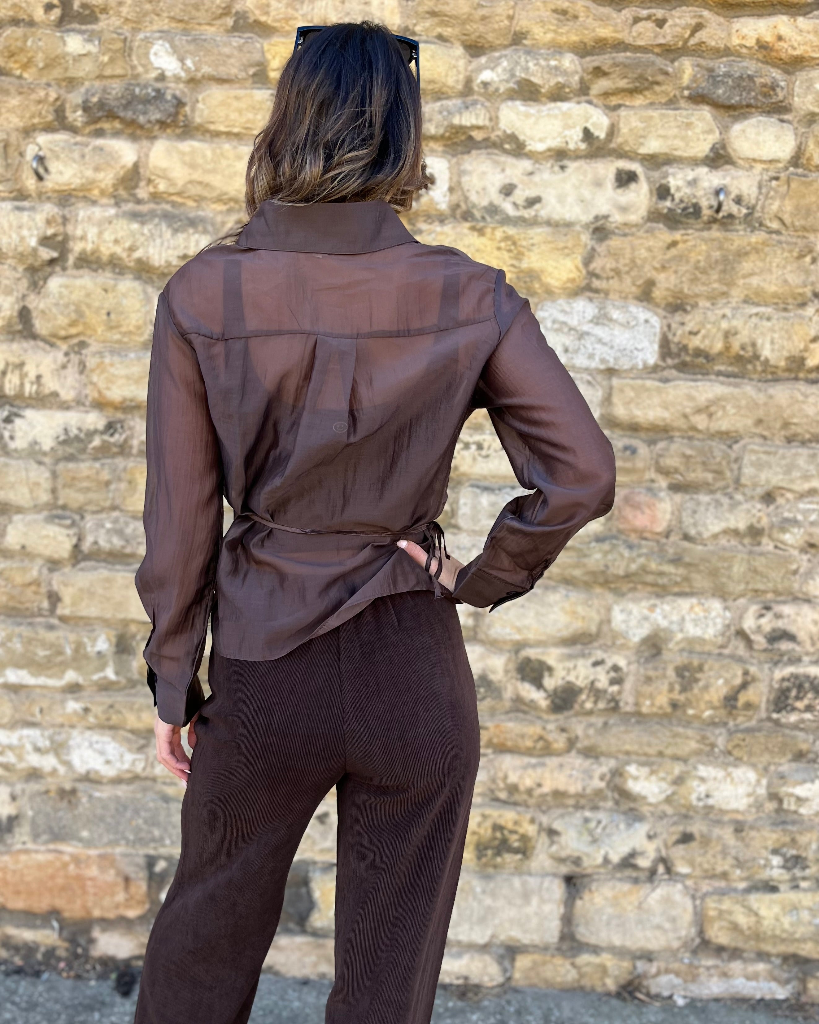 Aima Blouse - Chocolate