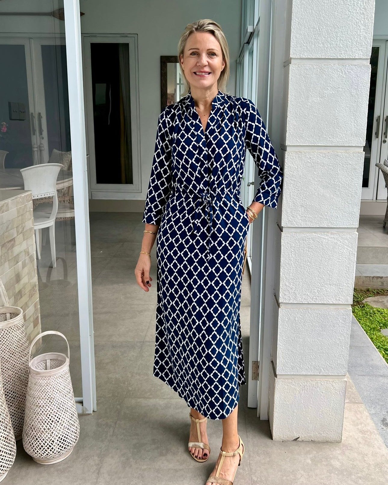 Eva Long - Navy Marquis