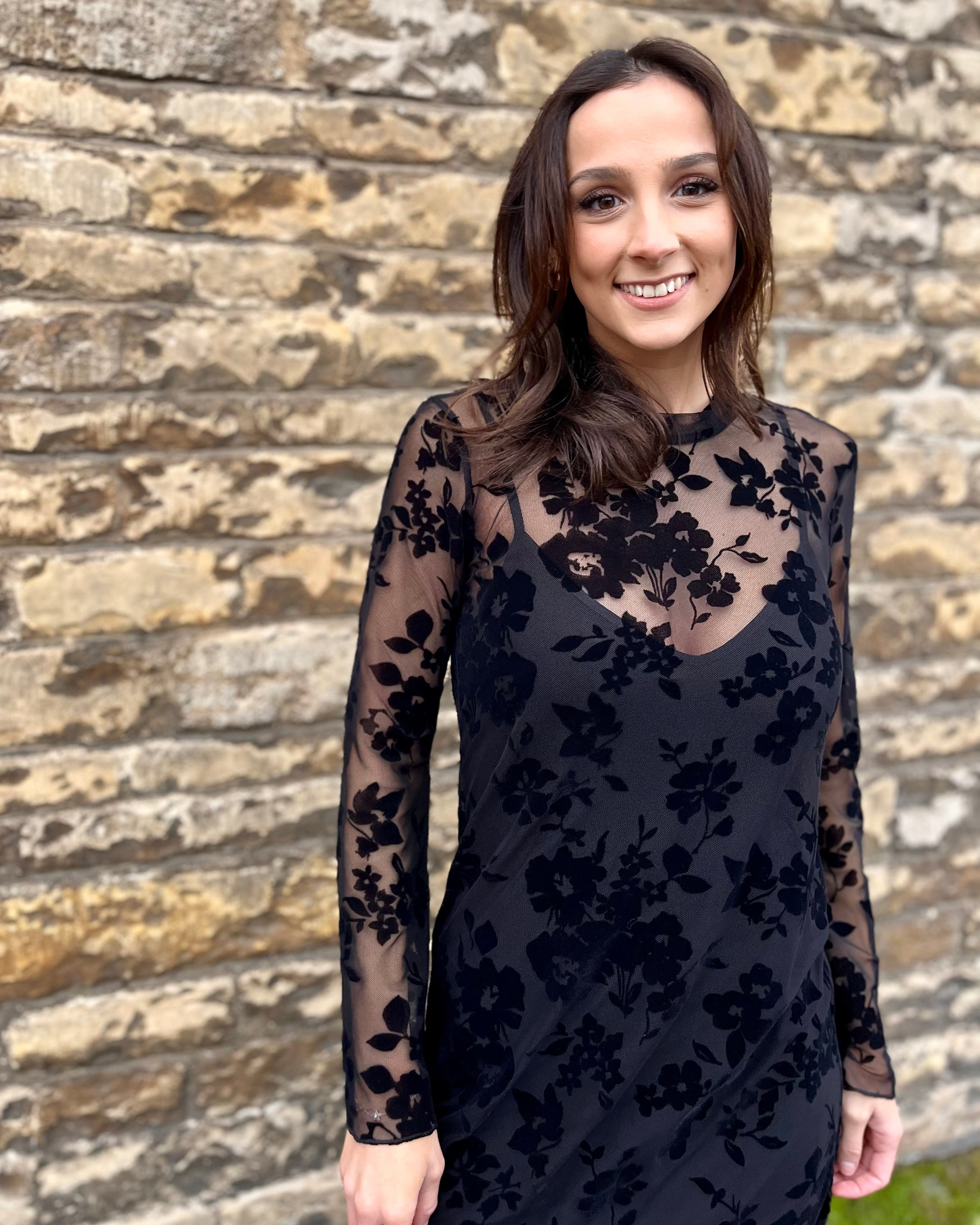 Blythe Lace Dress - Black