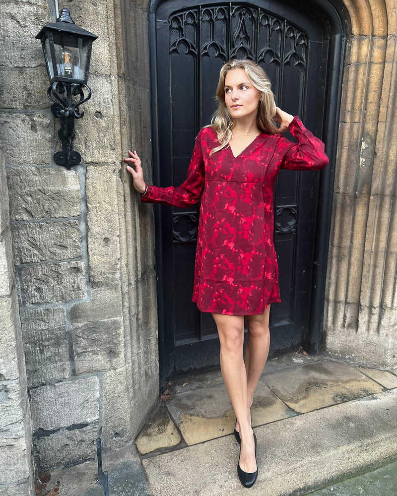 Oustine Short Dress - Red
