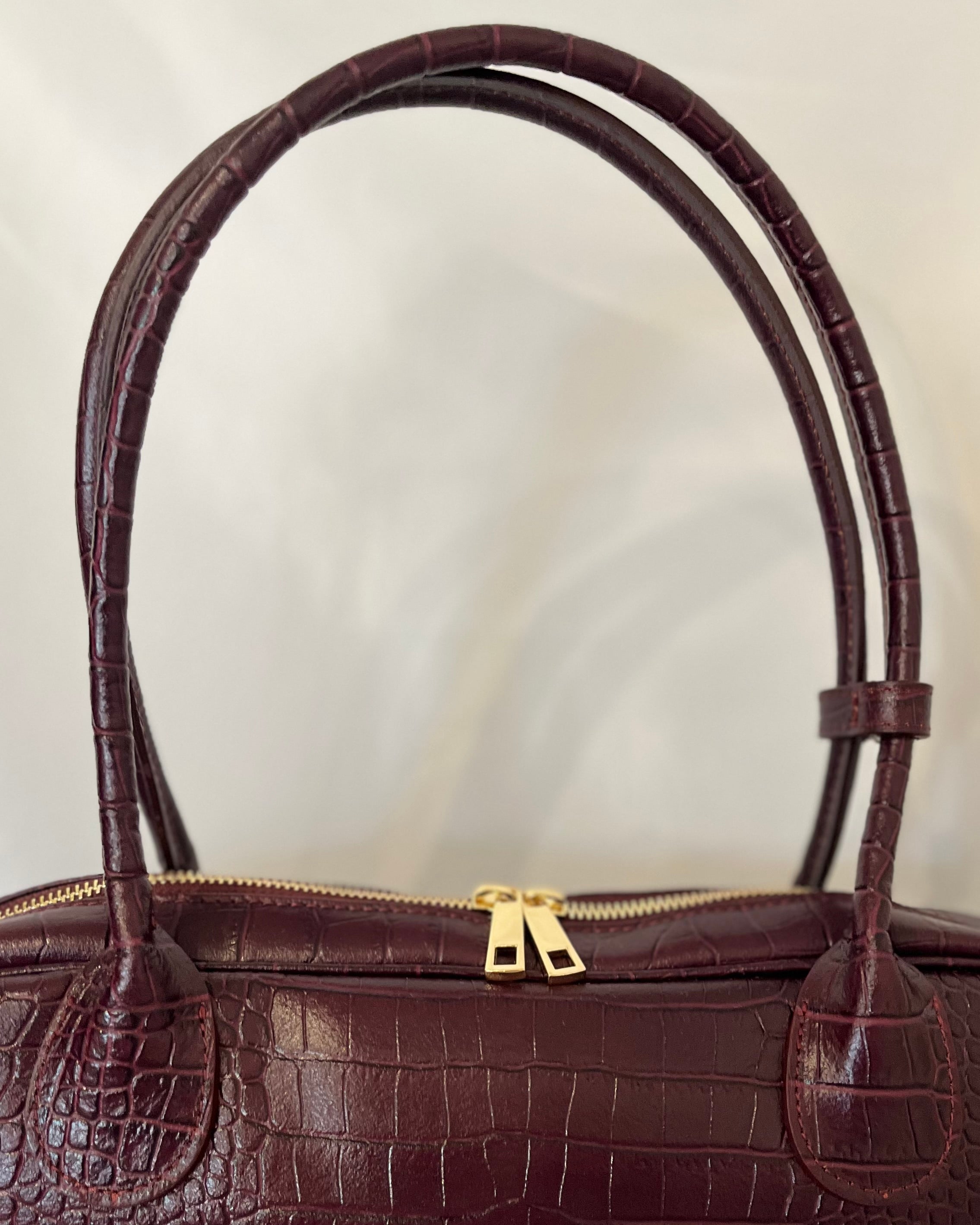 Dolce Bag - Burgundy Croc