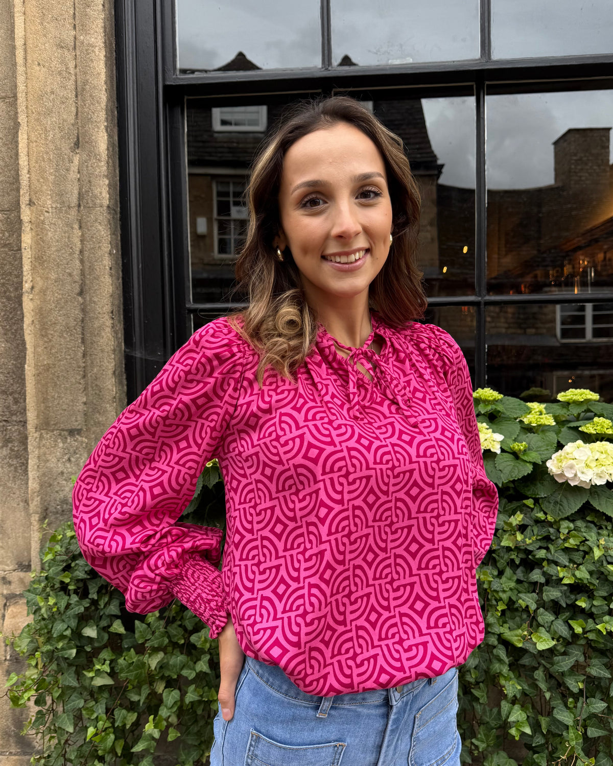 Justine Top - Magenta Large Maze