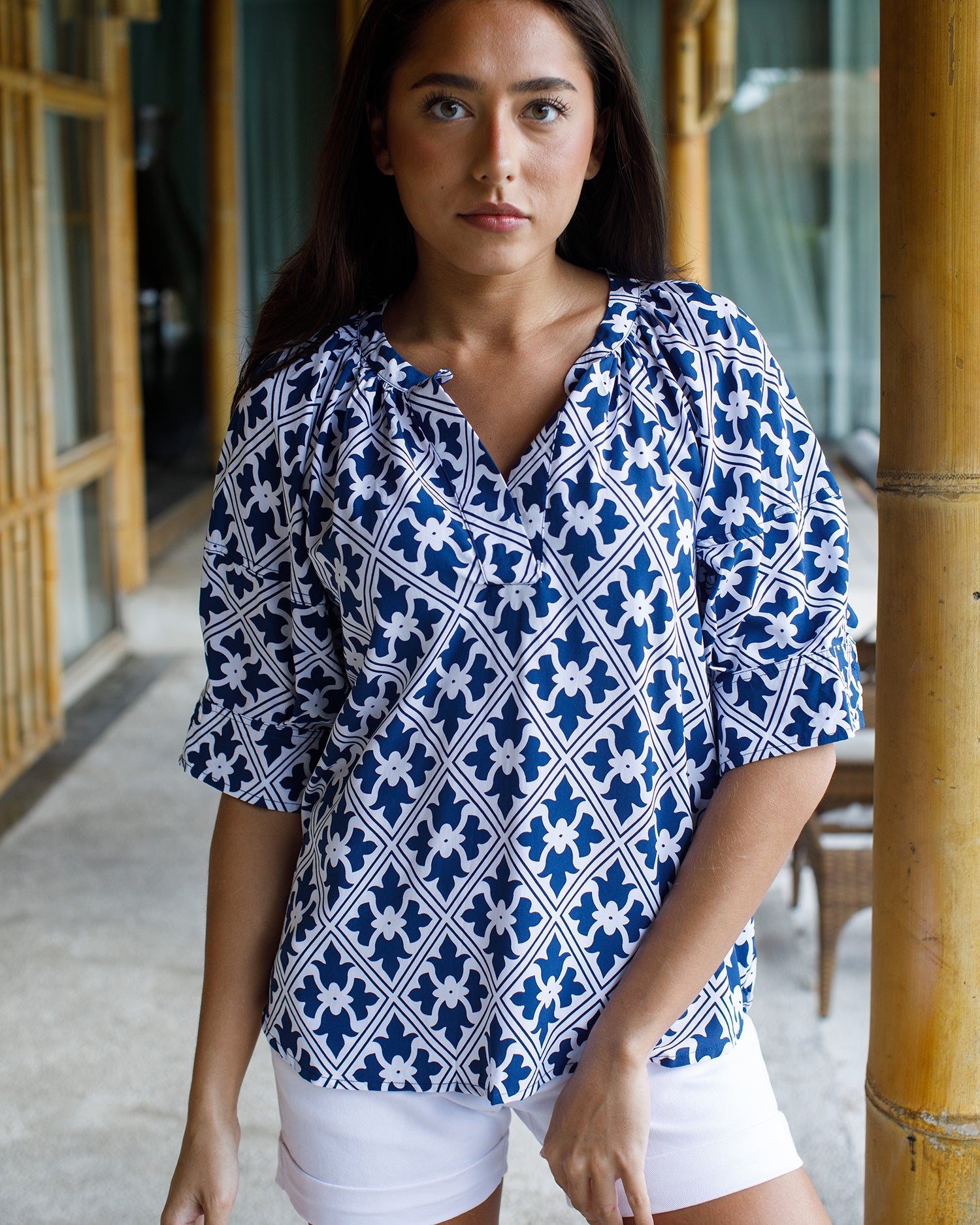 Claudia Top - Navy Regency