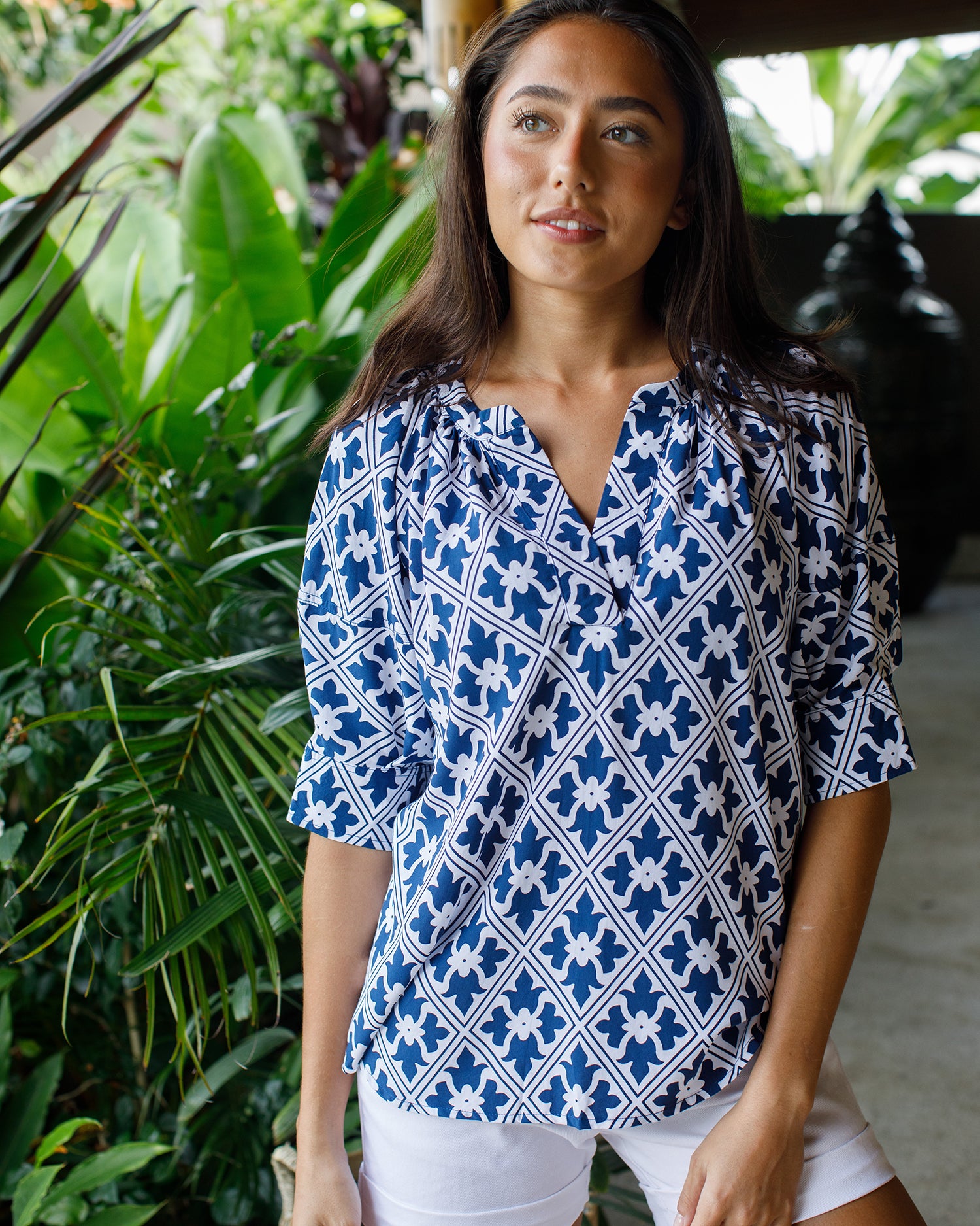 Claudia Top - Navy Regency