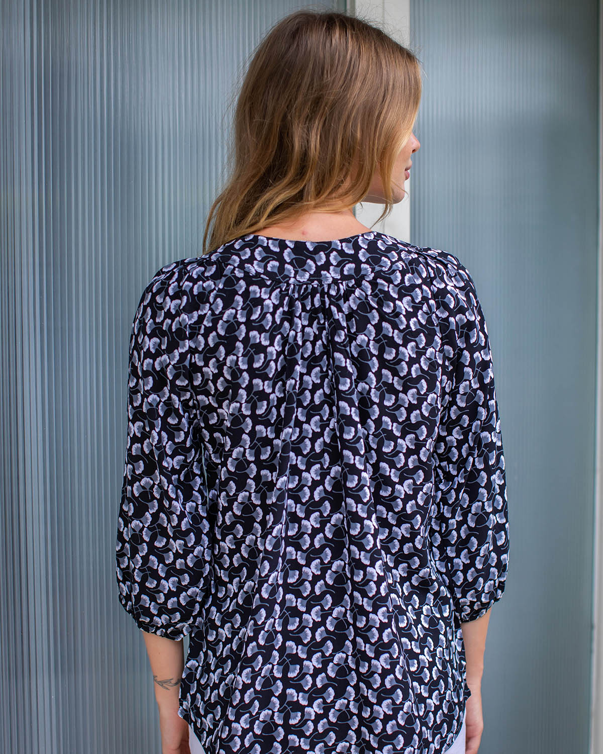 Pippa Top - Black Ginko