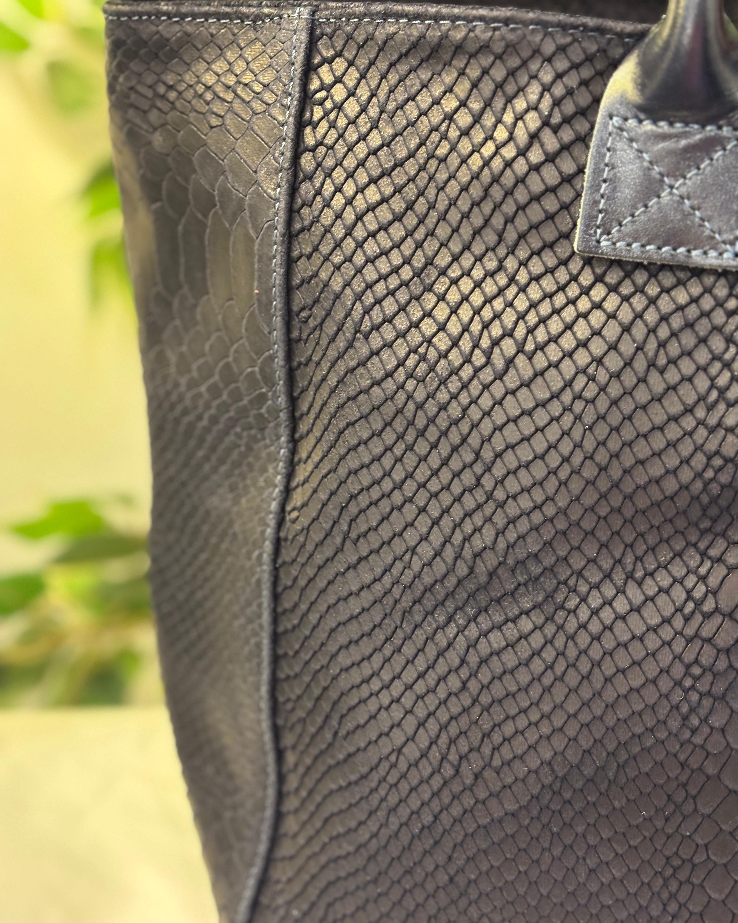 Bolsena Leather Tote - Black
