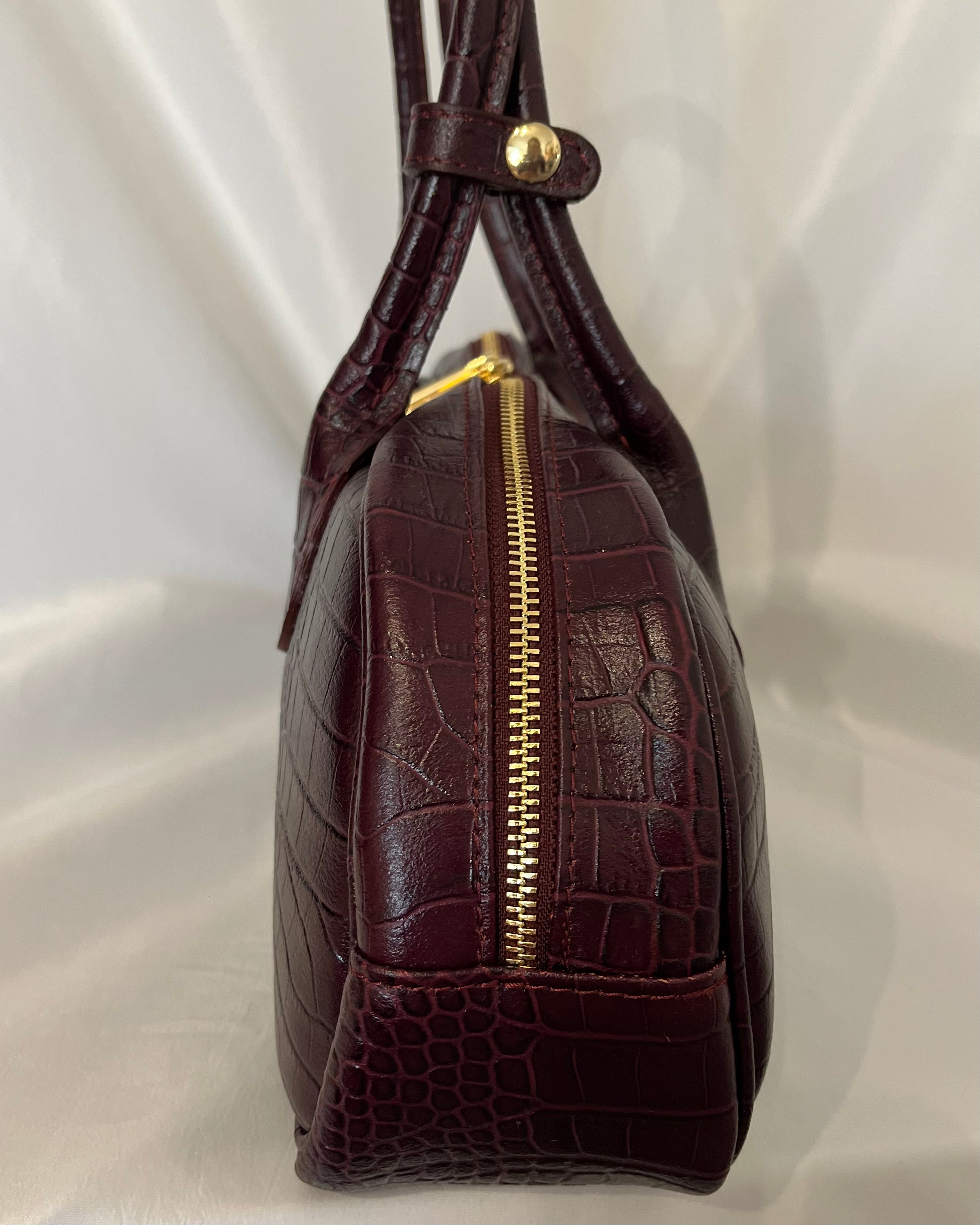Dolce Bag - Burgundy Croc