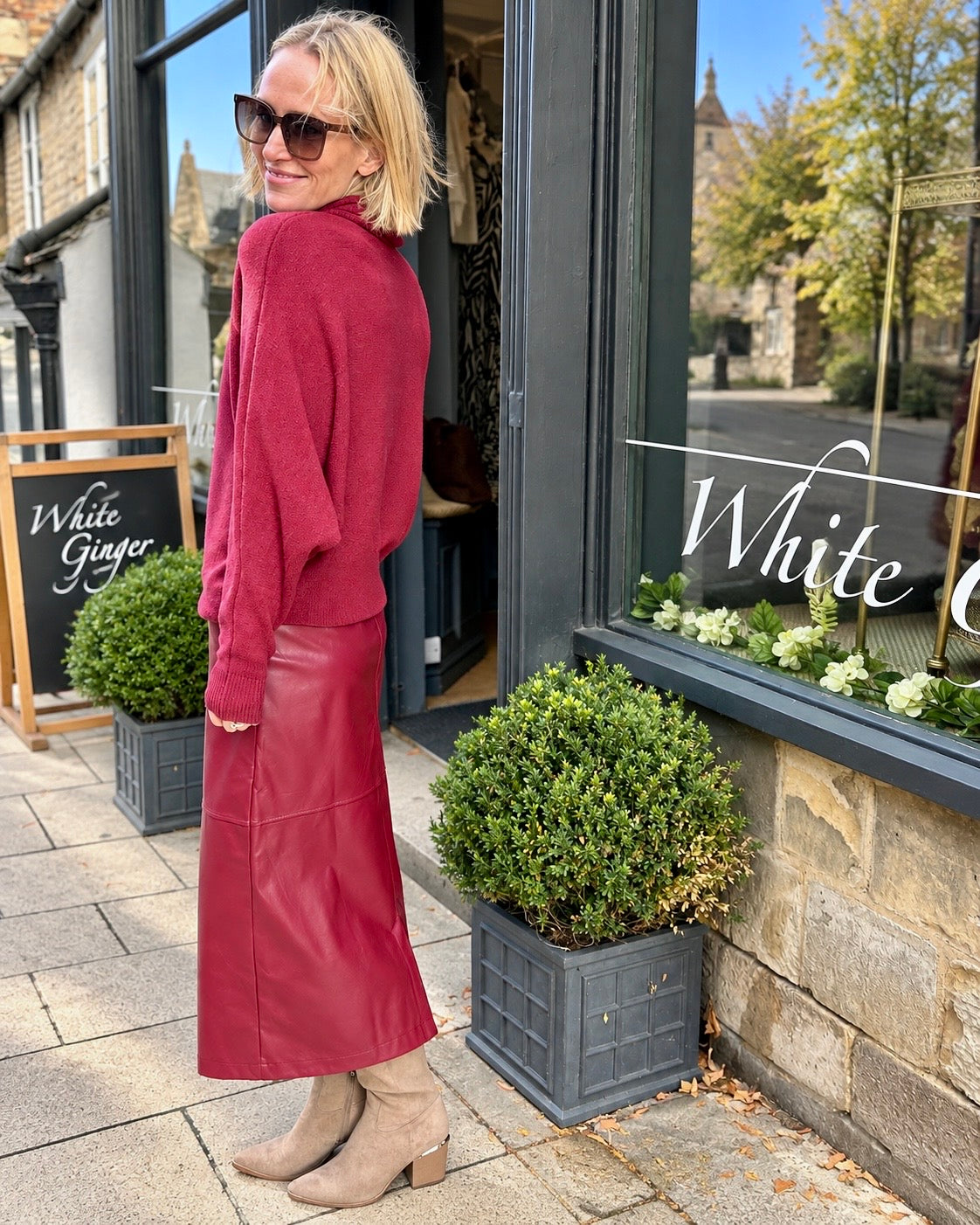 Lane Polo Knit - Mulberry