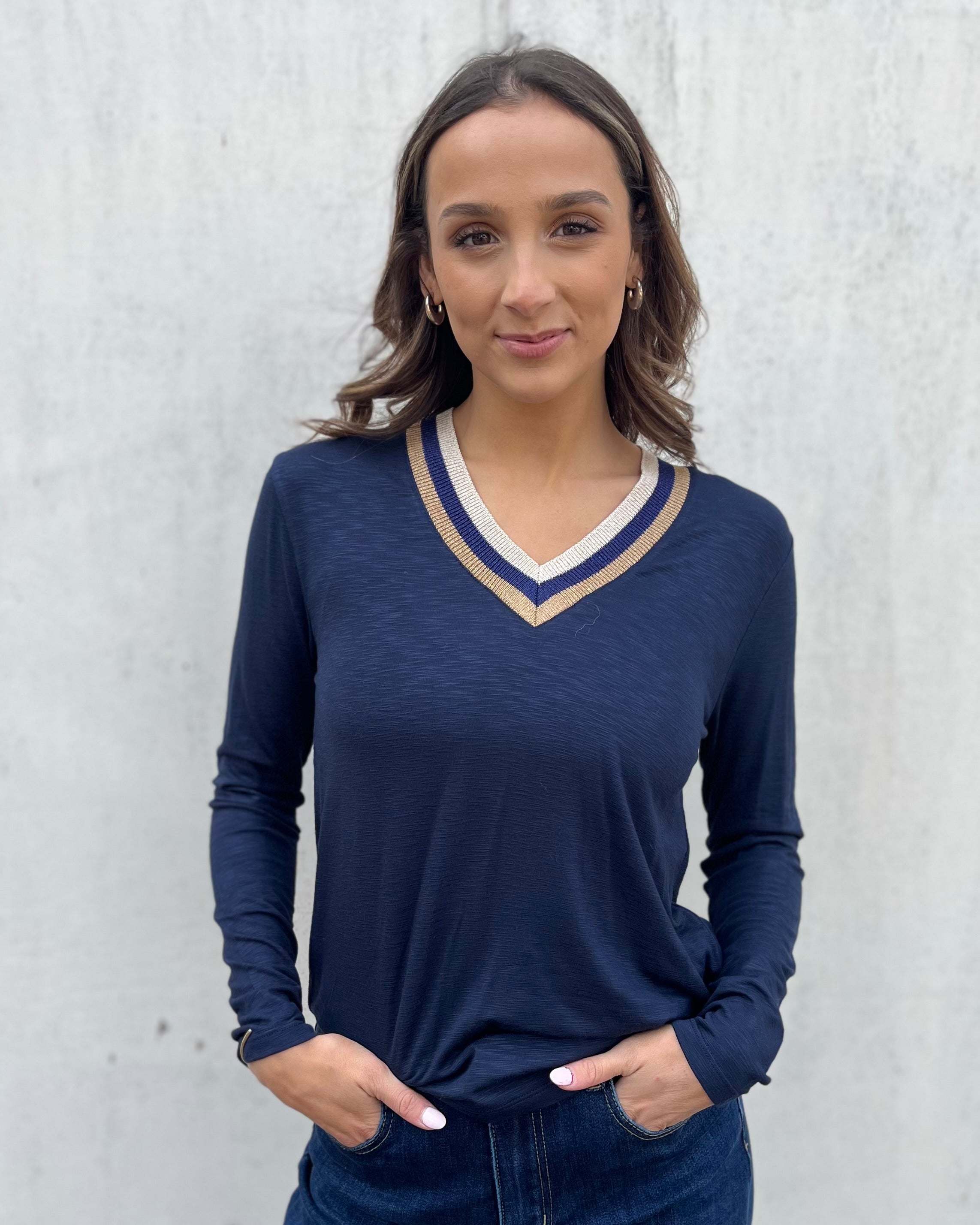 Tongali Top - Navy