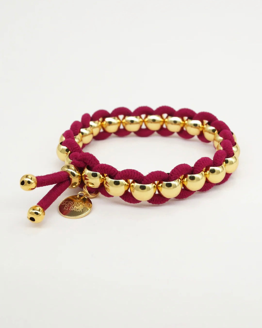 Bichous Golden Woven Scrunchie