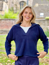 Vecouly Collared Knit - Marine