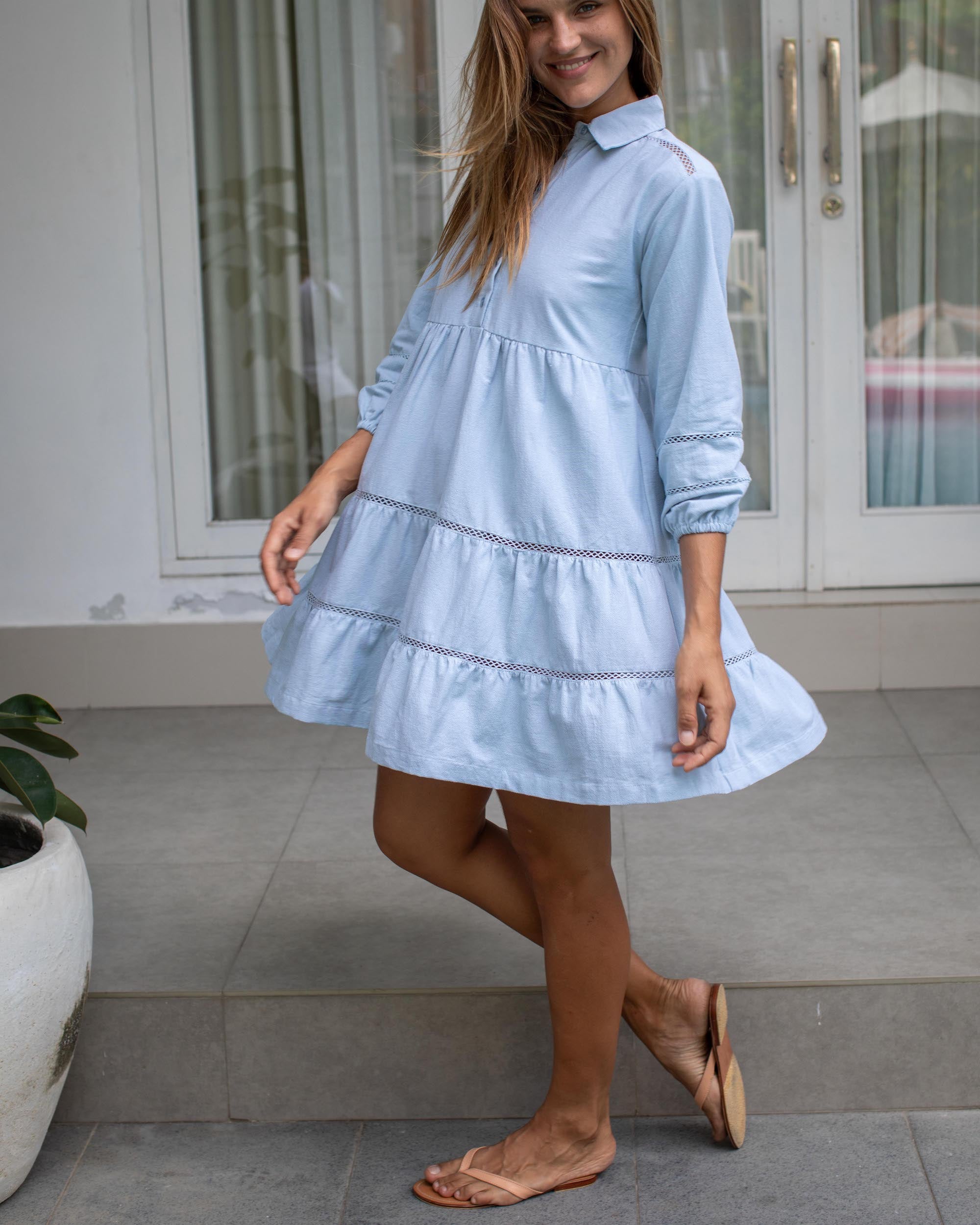Ramona - Blue Cotton
