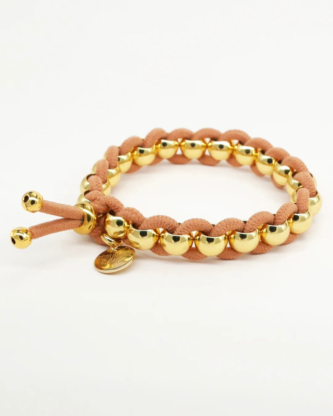 Bichous Golden Woven Scrunchie