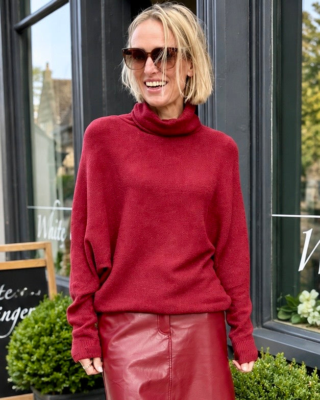 Lane Polo Knit - Mulberry