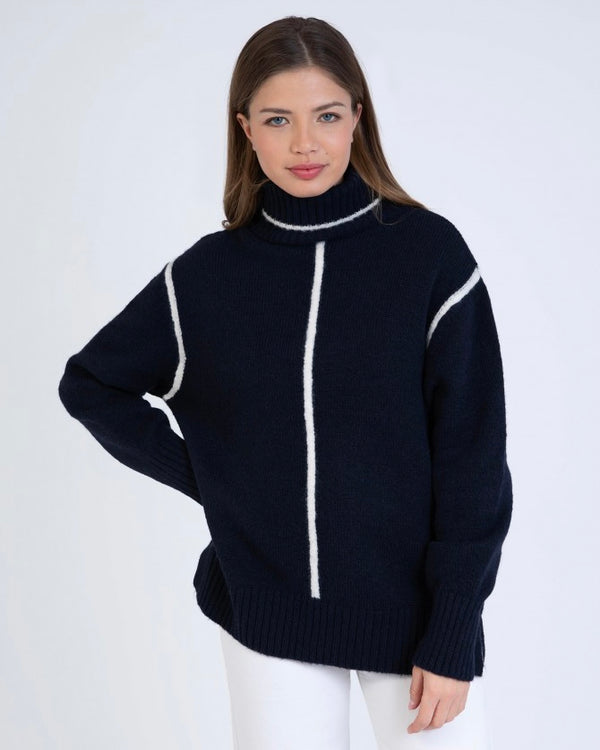 Lipio Turtleneck - Marine